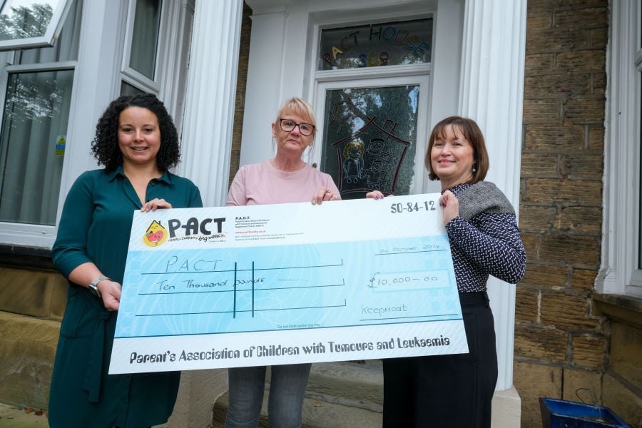 Yorkshire housebuilder donates £10,000 to support children with cancer