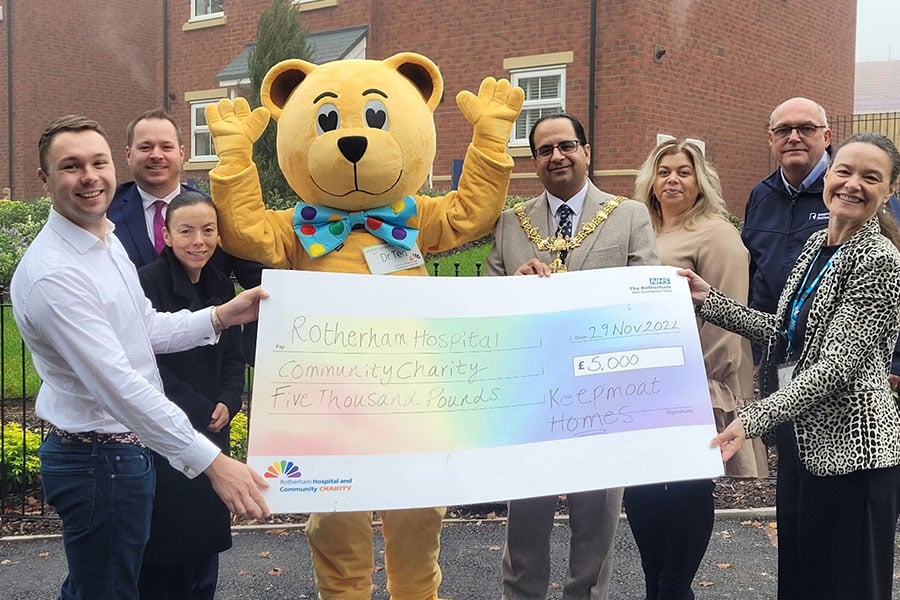Keepmoat donation to NHS charity’s playground project