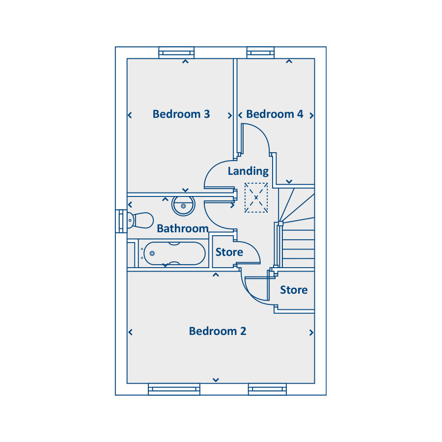 Second Floor Floorplan