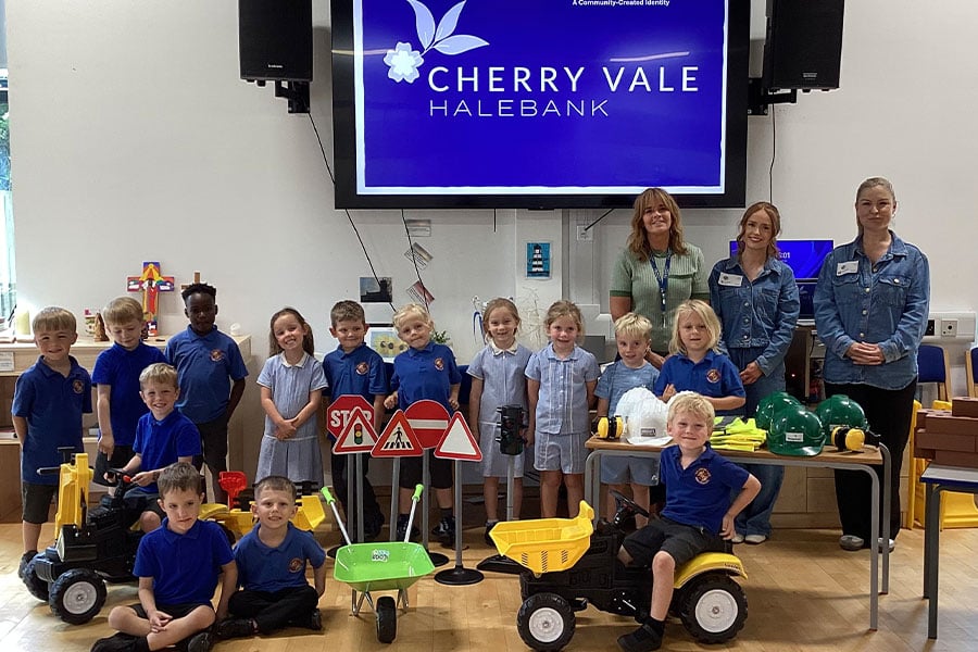 Halebank Primary School pupils name new community